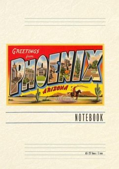 Cover Vintage Lined Notebook Greetings from Phoenix