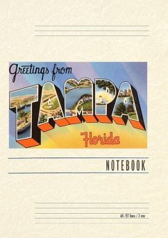 Vintage Lined Notebook Greetings from Tampa, Florida