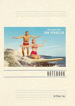 Cover Vintage Lined Notebook Greetings from San Pedro