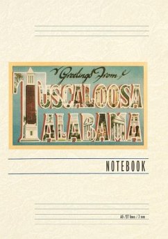 Cover Vintage Lined Notebook Greetings from Tuscaloosa