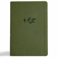CSB Giant Print Reference Bible, Digital Study Edition, Olive Leathertouch, Indexed - Csb Bibles By Holman