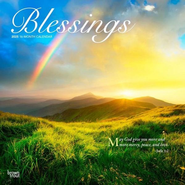 Blessings 2025 12 X 24 Inch Monthly Square Wall Calendar Plastic-Free Blessings 2025 12 X 24 Inch Monthly Square Wall Calendar Plastic-Free