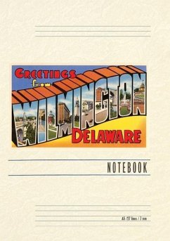 Cover Vintage Lined Notebook Greetings from Wilmington