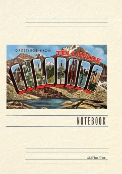Cover Vintage Lined Notebook Greetings from Telluride, Colorado