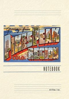 Cover Vintage Lined Notebook Greetings from Pike's Peak Region, Colorado