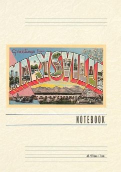 Cover Vintage Lined Notebook Greetings from Marysville, California