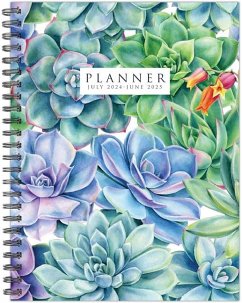 Succulents Academic July 2024 - June 2025 6.5 X 8.5 Softcover Planner - Willow Creek Press