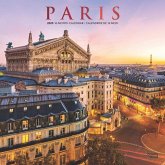 Paris 2025 12 X 24 Inch Monthly Square Wall Calendar Foil Stamped Cover English/French Bilingual Plastic-Free
