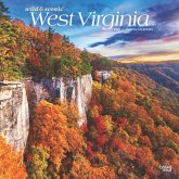 West Virginia Wild & Scenic 2025 12 X 24 Inch Monthly Square Wall Calendar Plastic-Free
