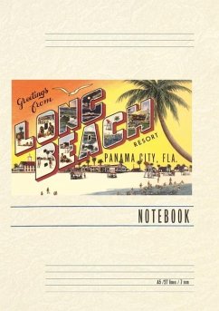 Vintage Lined Notebook Greetings from Long Beach, Florida