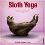 Sloth Yoga 2025 12 X 12 Wall Calendar