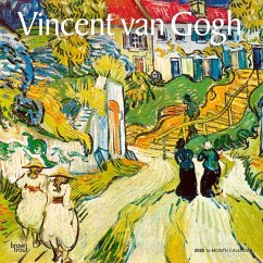 Vincent Van Gogh 2025 12 X 24 Inch Monthly Square Wall Calendar Plastic-Free - Browntrout