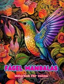 Fågel Mandalas   Målarbok för vuxna   Anti-stress-mönster som uppmuntrar till kreativitet