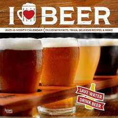 I Love Beer 2025 12 X 24 Inch Monthly Square Wall Calendar Plastic-Free - Browntrout