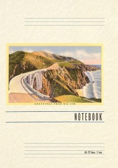 Cover Vintage Lined Notebook Greetings from Big Sur