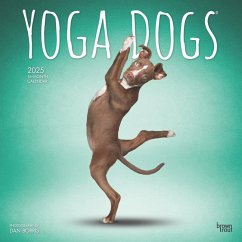 Yoga Dogs Official 2025 12 X 24 Inch Monthly Square Wall Calendar Plastic-Free - Browntrout