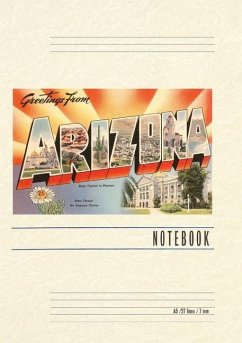 Cover Vintage Lined Notebook Greetings from Arizona
