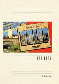 Cover Vintage Lined Notebook Greetings from Boise