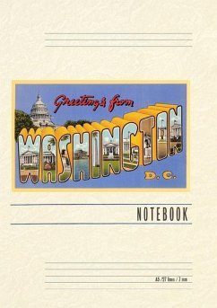Cover Vintage Lined Notebook Greetings from Washington, DC