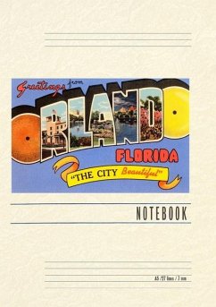 Cover Vintage Lined Notebook Greetings from Orlando, Florida