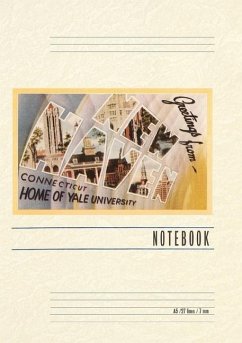 Cover Vintage Lined Notebook Greetings from New Haven