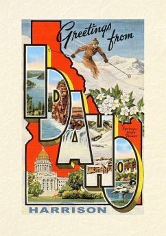 Cover Vintage Lined Notebook Greetings from Harrison