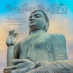Timeless Buddha 2025 12 X 24 Inch Monthly Square Wall Calendar Plastic-Free - Brush Dance