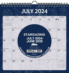 Stargazing Academic July 2024 - June 2025 12 X 12 Spiral Wall Calendar - Willow Creek Press