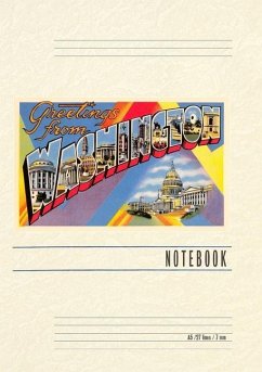 Cover Vintage Lined Notebook Greetings from Washington, DC
