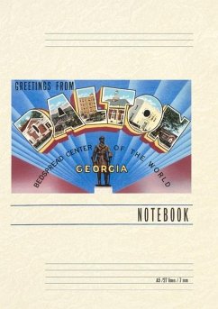 Cover Vintage Lined Notebook Greetings from Dalton