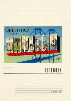 Cover Vintage Lined Notebook Greetings from Oakland, California