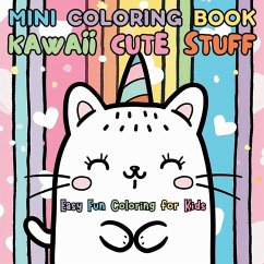 Mini Coloring Book Kawaii Cute Stuff - Tori, Jule