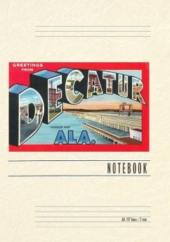 Cover Vintage Lined Notebook Greetings from Decatur