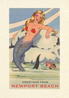 Cover Vintage Lined Notebook Greetings from Newport Beach