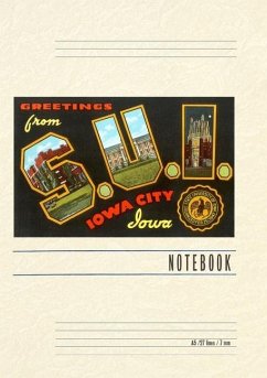 Cover Vintage Lined Notebook Greetings from S.U.I., Iowa City