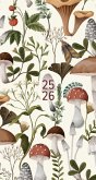Woodland Mushroom 2-Year 2025-26 3.5 X 6.5 Monthly Pocket Planner