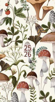 Woodland Mushroom 2-Year 2025-26 3.5 X 6.5 Monthly Pocket Planner - Willow Creek Press