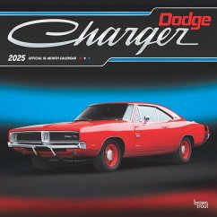 Dodge Charger Official 2025 12 X 24 Inch Monthly Square Wall Calendar Foil Stamped Cover Plastic-Free - Browntrout