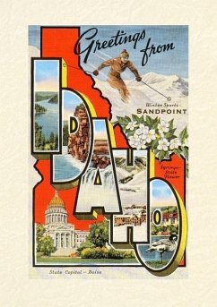 Cover Vintage Lined Notebook Greetings from Sandpoint, Idaho
