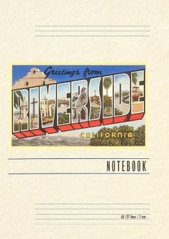 Cover Vintage Lined Notebook Greetings from Riverside, California