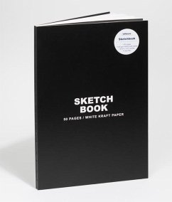 Cover Teneues - Sketchbook Hardcover - 50 Smooth White Kraft Paper Pages with Lay Flat Binding, Classic Black: Sketchbook