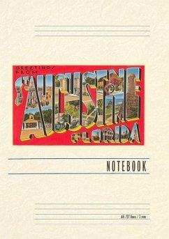 Cover Vintage Lined Notebook Greetings from St. Augustine, Florida