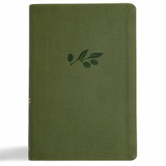 CSB Giant Print Reference Bible, Digital Study Edition, Olive Leathertouch - Csb Bibles By Holman