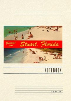 Cover Vintage Lined Notebook Greetings from Stuart, Florida