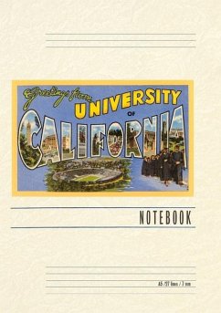 Cover Vintage Lined Notebook Greetings from University of California