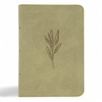 NASB Large Print Compact Reference Bible, Sage Suedesoft Leathertouch