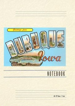 Cover Vintage Lined Notebook Greetings from Dubuque