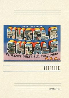 Cover Vintage Lined Notebook Greetings from Muscle Shoals