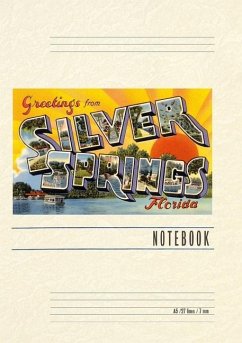 Cover Vintage Lined Notebook Greetings from Silver Springs, Florida