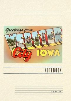 Cover Vintage Lined Notebook Greetings from Webster City